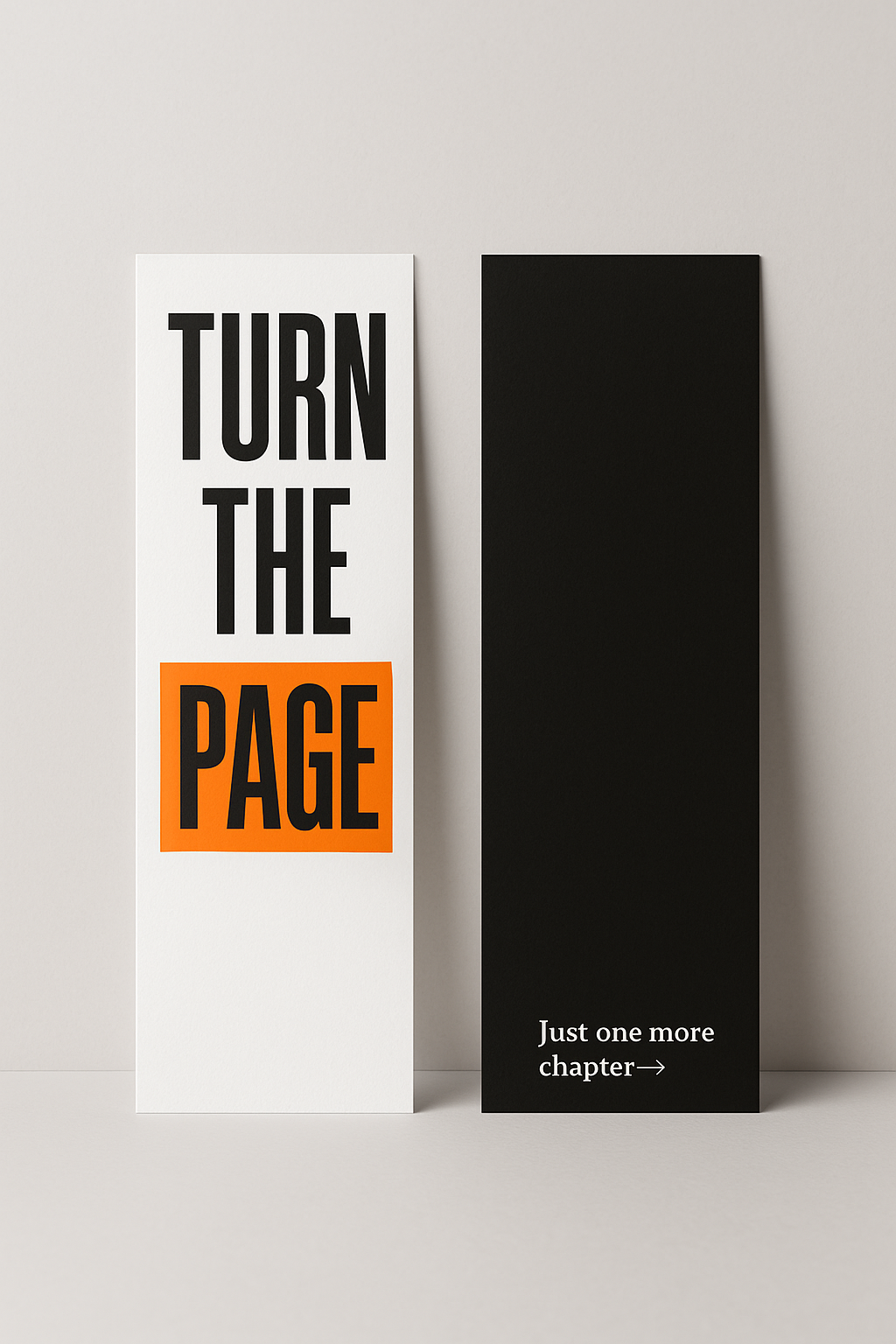 Bookmark – “TURN THE PAGE”