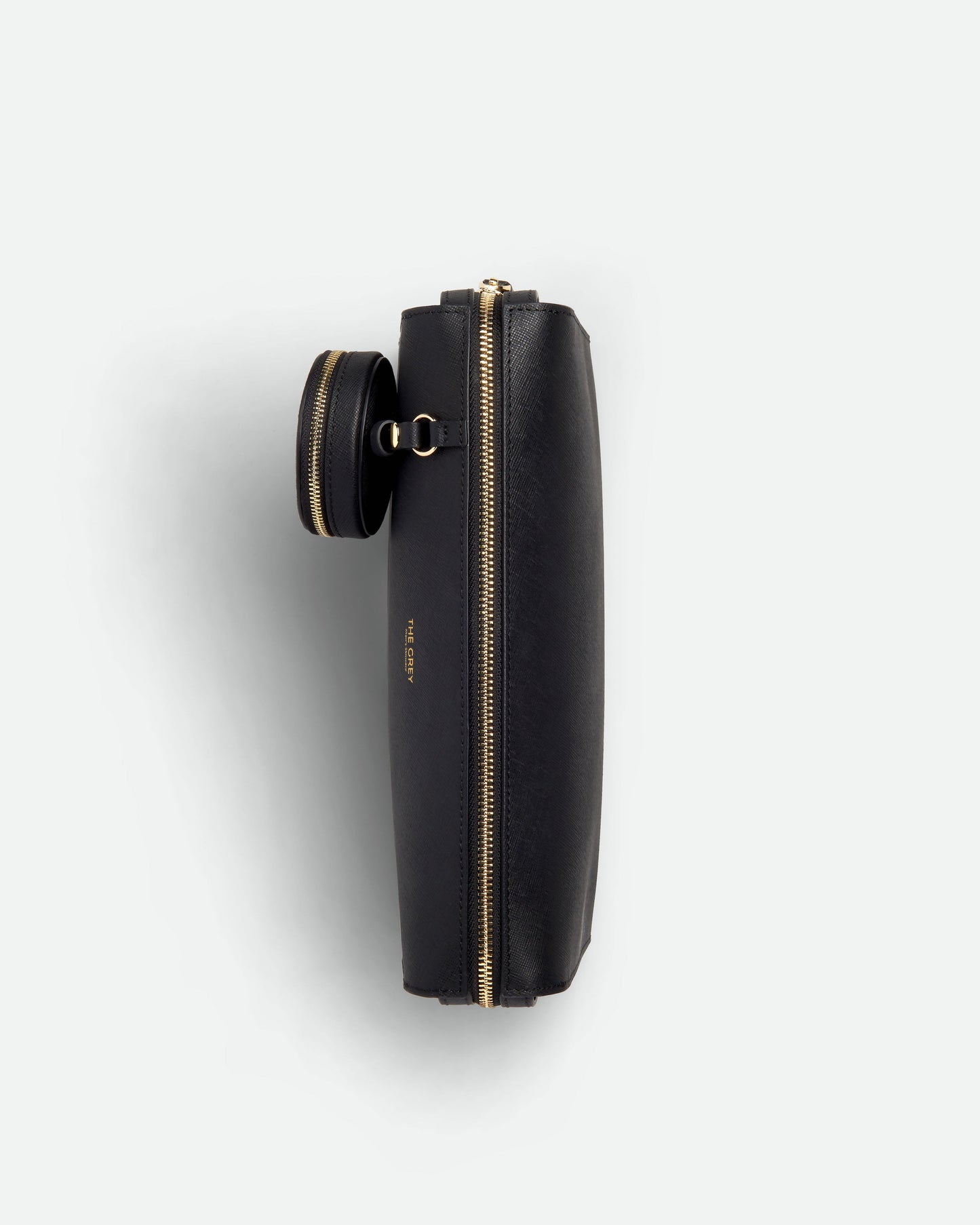 Saffiano Leather Toiletry Bag - BLACK