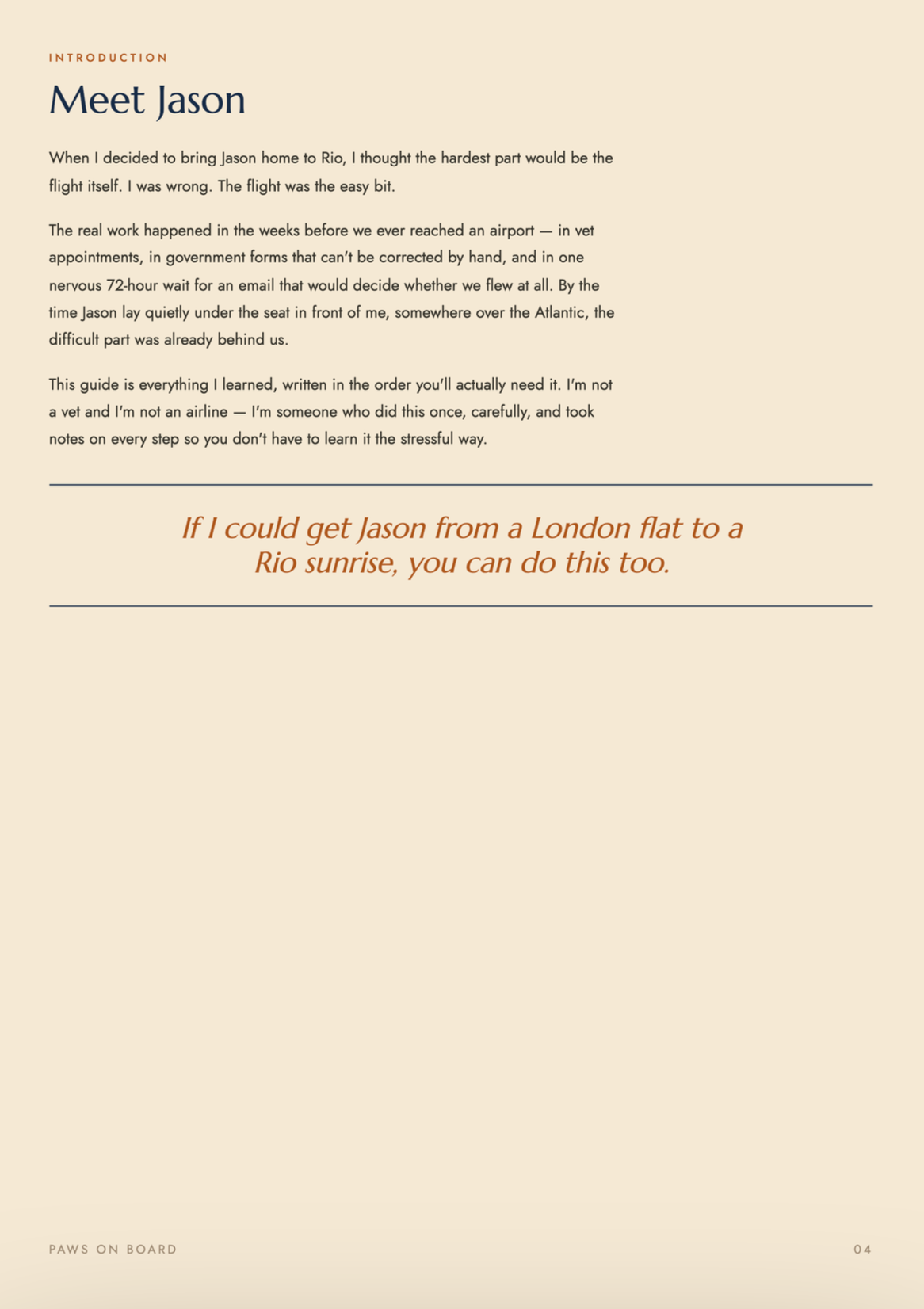 Paws on Board — The In-Cabin Travel Guide