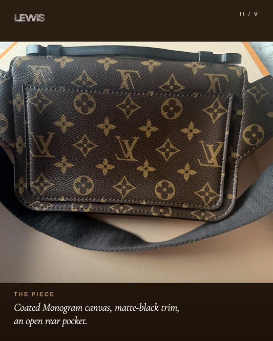 Louis Vuitton S-Lock Sling Bag — Monogram Macassar