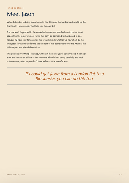 Paws on Board — The In-Cabin Travel Guide