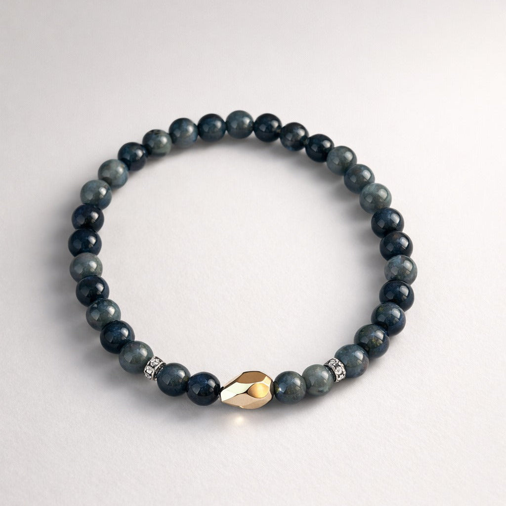 Grey Stone Beaded Bracelet | Signature Men’s Jewellery