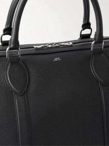 Mr P. Full‑Grain Leather Duffle Bag
